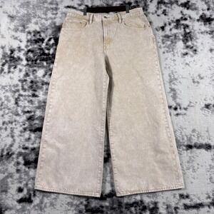 Levi's Wide Leg Jeans in Light Beige Wash